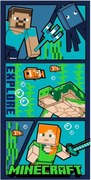 Minecraft Explore fürdőlepedő, strand törölköző 70x140cm (Fast Dry)