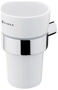 NIMCO BR 11058KU-26 - Falra szerelhető fogkefe tartó BORMO fehér/fényezett króm