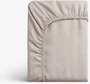 Goldea pamut gumis lepedő - szürkésbarna 90 x 200 cm