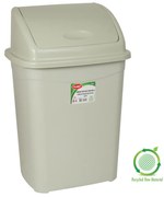 Planet Billenőfedeles szemetes kuka, műanyag, szürke eco, 16 L
