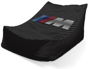 Lounge babzsák MPERFORMANCE carbon - gyerek, fekete