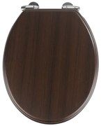 Wenge sötét WC-ülőke, 43 x 37 cm - Wenko