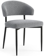 MAZZONI EXPORT IRIS Szürke (Monza 120 szövet) - MODERN LOFT BOUCLÉ KÁRPITOZOTT SZÉK NAPPALIBA/ÉTKEZŐBE