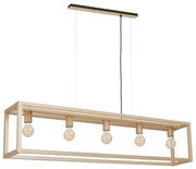 Csillár zsinóron LEGNO 5xE27/60W/230V