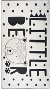 Fekete-fehér mosható gyerek szőnyeg 120x180 cm Little Bear – Vitaus