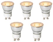 5 darabos GU10 3 lépésben dimmelhető LED izzókészlet 35 mm 4W 200 lm 2200K