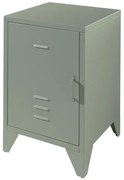 Zöld fém éjjeliszekrény Bronxx - Vipack