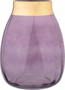 Aurora üveg váza 23 cm Lila