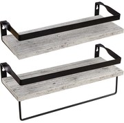 Fali polc STILISTA® Volato Duo 2 db 40 cm - fehér