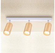 Brilagi - Spotlámpa SELE 3xGU10/30W/230V fehér/tölgy dekor