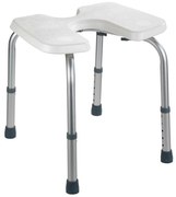 WENKO 206051100-Zsámoly SECURA 46x53,5 cm fehér/ezüst