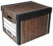 Irattartó Fellowes Bankers Box Woodgrain 2 db / csomag, barna