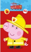 Peppa malac Fireman kéztörlő, arctörlő, törölköző 30x50 cm