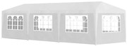 Party sátor fehér színben, 3 méretben-3x9 méteres