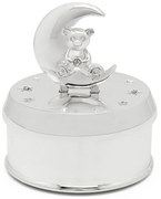 Fém zenedoboz ø 7x8 cm Bear and Moon – Zilverstad