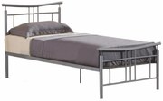 Egyszemélyes ágy 90 cm Daija 90 (matt ezüst) (ágyráccsal). 1065237