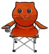 RedCliffs színes gyerek Kemping-horgász szék, összecsukható, 35 x 34 x 62 cm, cica