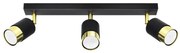 Sollux SL.1071 - Spotlámpa NERO 3xGU10/40W/230V fekete/arany