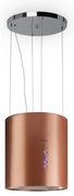 Klarstein Barett, sziget páraelszívó, Ø 35 cm, légkeringetés, 522 m³/ó, LED, aktívszén szűrő, réz