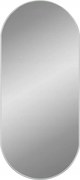 Fali tükör Ezüst 100x45 cm, ovális