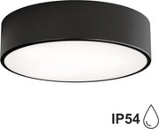 Kültéri mennyezeti lámpa érzékelővel CLEO 2xE27/24W/230V á. 30 cm fekete IP54