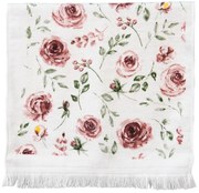 Rózsa mintás pamut konyhai kéztörlő pamut Rustic Rose
