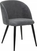 Kordbársony Fotel Kagyló Étkező szék puha kényelmes szürke