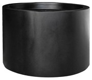 Virágcserép Jumbo Max közepes magasságú, fekete színű, többféle méretben - Pottery Pots méret: XXL - 90 cm, ⌀ 140 cm