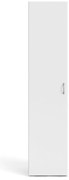 Fehér ruhásszekrény 39x175 cm Space – Tvilum