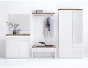 ROMINA 2 Matt fehér MDF előszoba szett 285cm