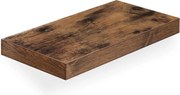 Lebegő fali polc, rusztikus barna 40x20x3cm