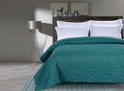 Türkiz ágytakaró STONE mintával Méret: 200 x 220 cm