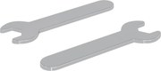 vidaXL Spanner / kígyószem 2 pcs Ezüst 10 mm Vas