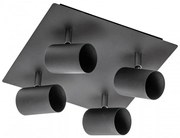 Lámpa Mennyezeti lámpatest VENETO, IP20, max. 20W, 4 x GU10, kör/négyzet, fekete