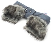 Kézmelegítő babakocsira 2az1-ben New Baby plüss blue