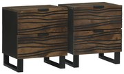 Éjjeli szekrények - 2 db, 40x33.5x46 cm, tömör mangófából készült