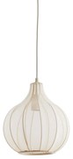 Bézs függőlámpa textil búrával ø 29 cm Elati – Light & Living