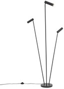 Modern állólámpa fekete 3-lámpás GU10 35mm - Thomas