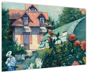 Kép - Gustave Caillebotte, Dahlias, Garden at Petit Gennevilliers, reprodukciók (90x60 cm)