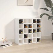 fehér tömör fenyőfa borszekrény 56 x 25 x 56 cm