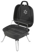 Hordozható faszenes grill fekete