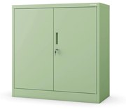 Alacsony fém irattartó szekrény BEATA, 900 x 930 x 400 mm, Fresh Style: pasztellzöld