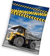 Építkezés Danger coral fleece polár takaró 130x170cm