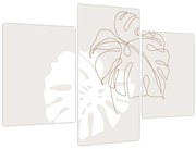 Kép - Line art monstera N⁰2 (90x60 cm)