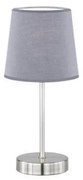 Wofi 8324.01.50.0000 - Asztali lámpa CESENA 1xE14/42W/230V szürke