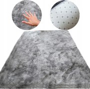 Szőnyeg 180x300 cm, Bcf anyag, luxus változat, puha, szürke színben