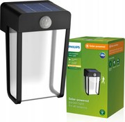 Kerti fali lámpa Led Kültéri Napelemes Mozgásérzékelő IP44 Philips