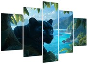 Kép - Fekete párduc a dzsungelben (150x105 cm)