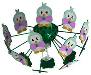 Eglo 95636 - Gyerek mennyezeti lámpa VIKI 2 1xE27/60W/230V zöld