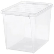 SmartStore Classic tárolódoboz fehér klipszekkel, 25 l, 25 l
